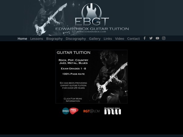 Edward Box Guitar Tuition