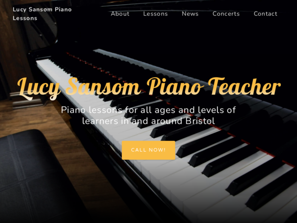 Lucy Sansom Piano Teacher