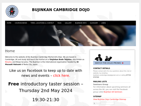 Bujinkan Cambridge Martial Arts Dojo