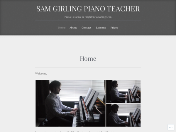 Piano Teacher Brighton/Woodingdean Sam Girling