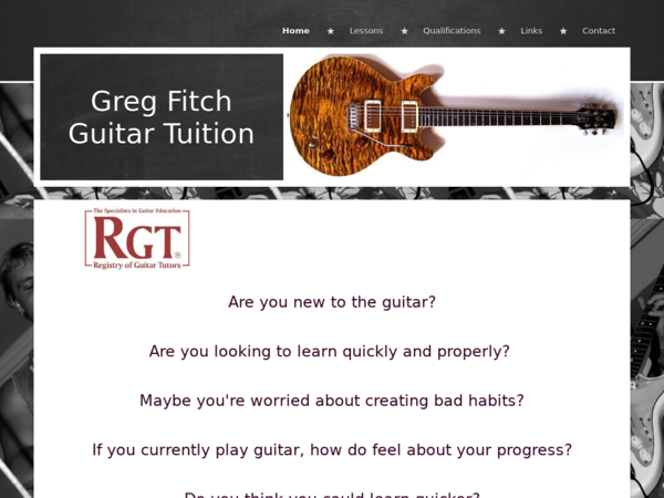 Greg Fitch Guitar Tuition