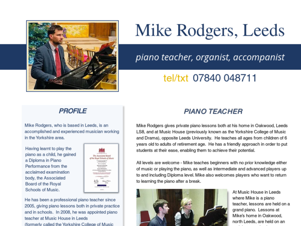 Piano Accompanist Leeds