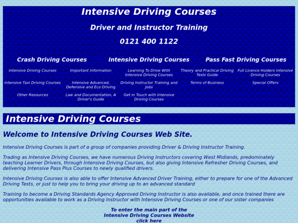 Intensive Driving Courses