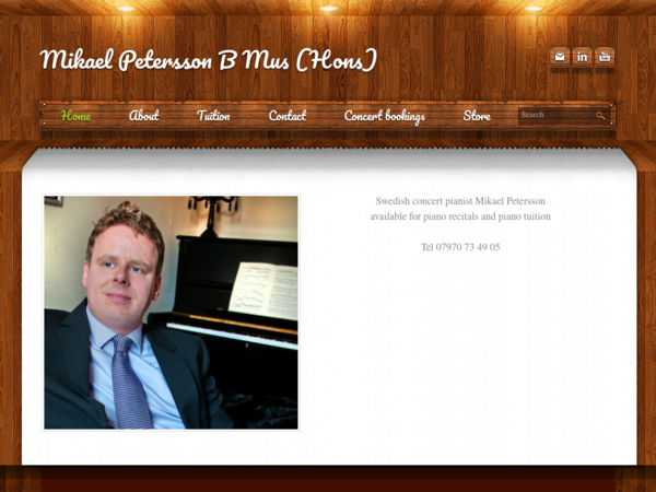 Mr Mikael Petersson Piano Teacher