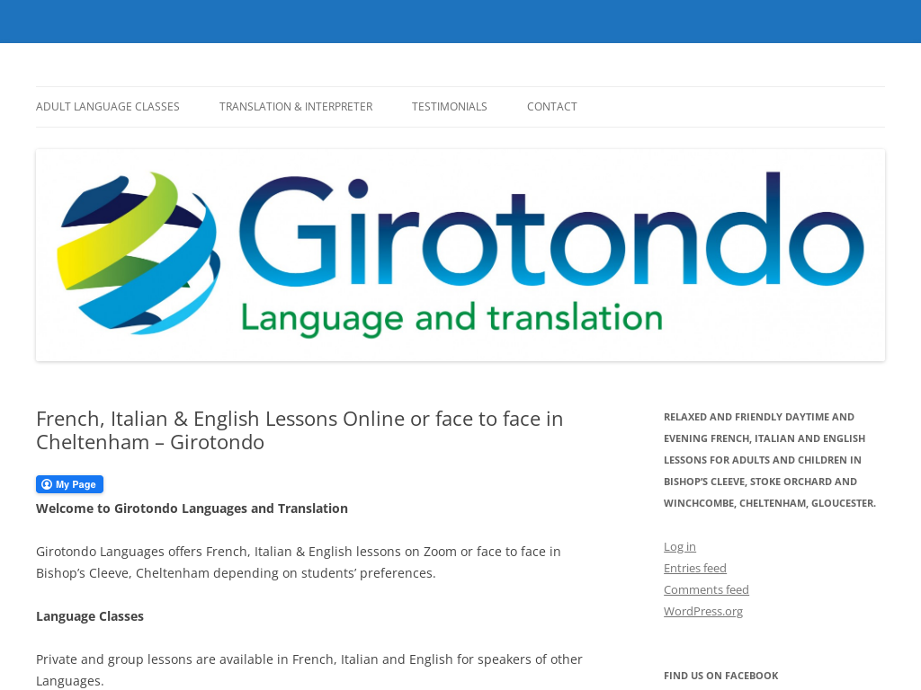 Girotondo Languages