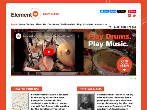 Element Drum Tuition