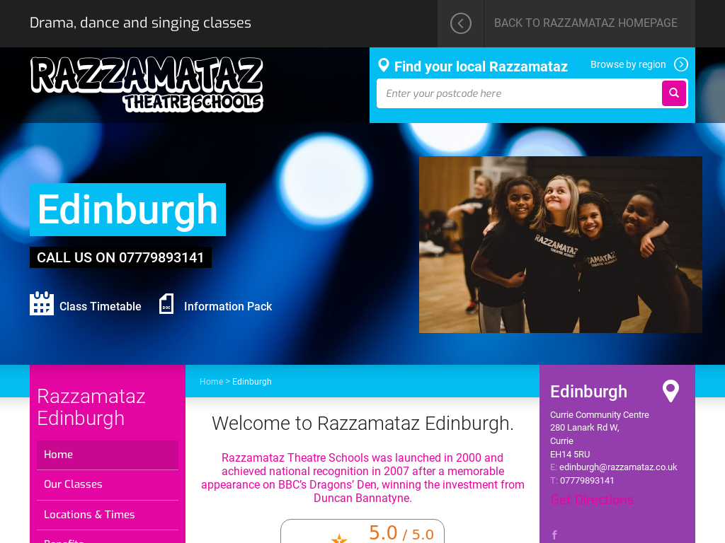 Razzamataz Edinburgh Theatre School