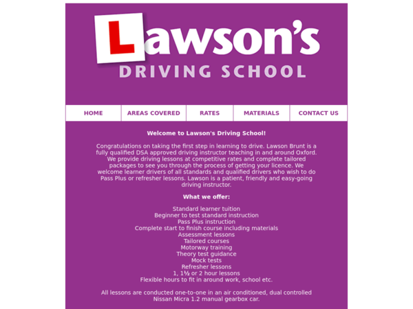 Lawson's Driving School