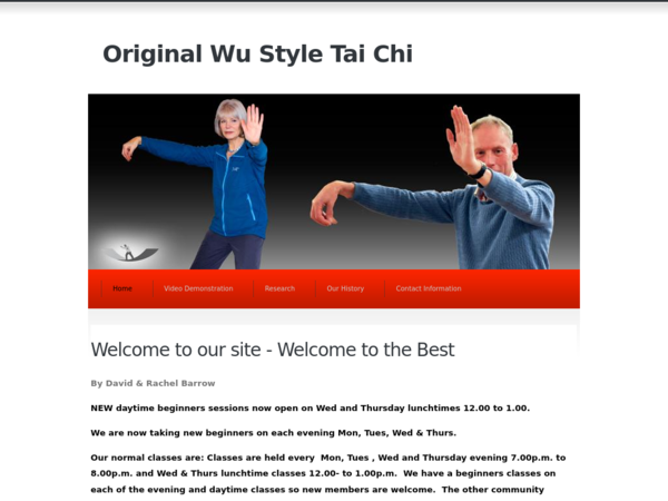 Original Wu Style Tai Chi Chuan