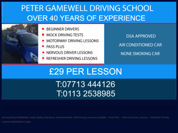 Peter Gamewell Driving School