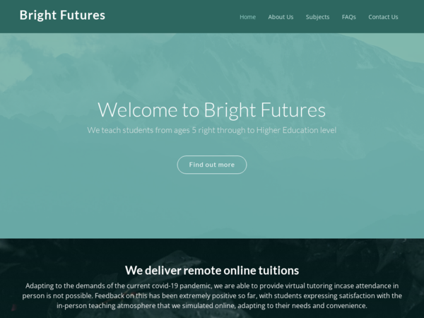 Bright Futures Tuition (Maths